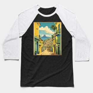 Escadaria Selaron Brazil Vintage Tourism Travel Poster Art Baseball T-Shirt